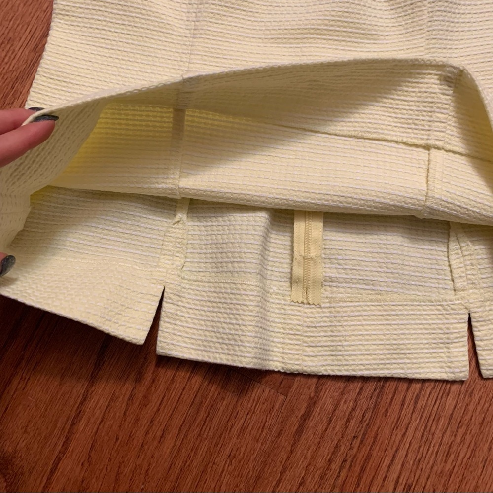 Banana Republic Mad Men yellow white sleeveless top 10 - Picture 9 of 14